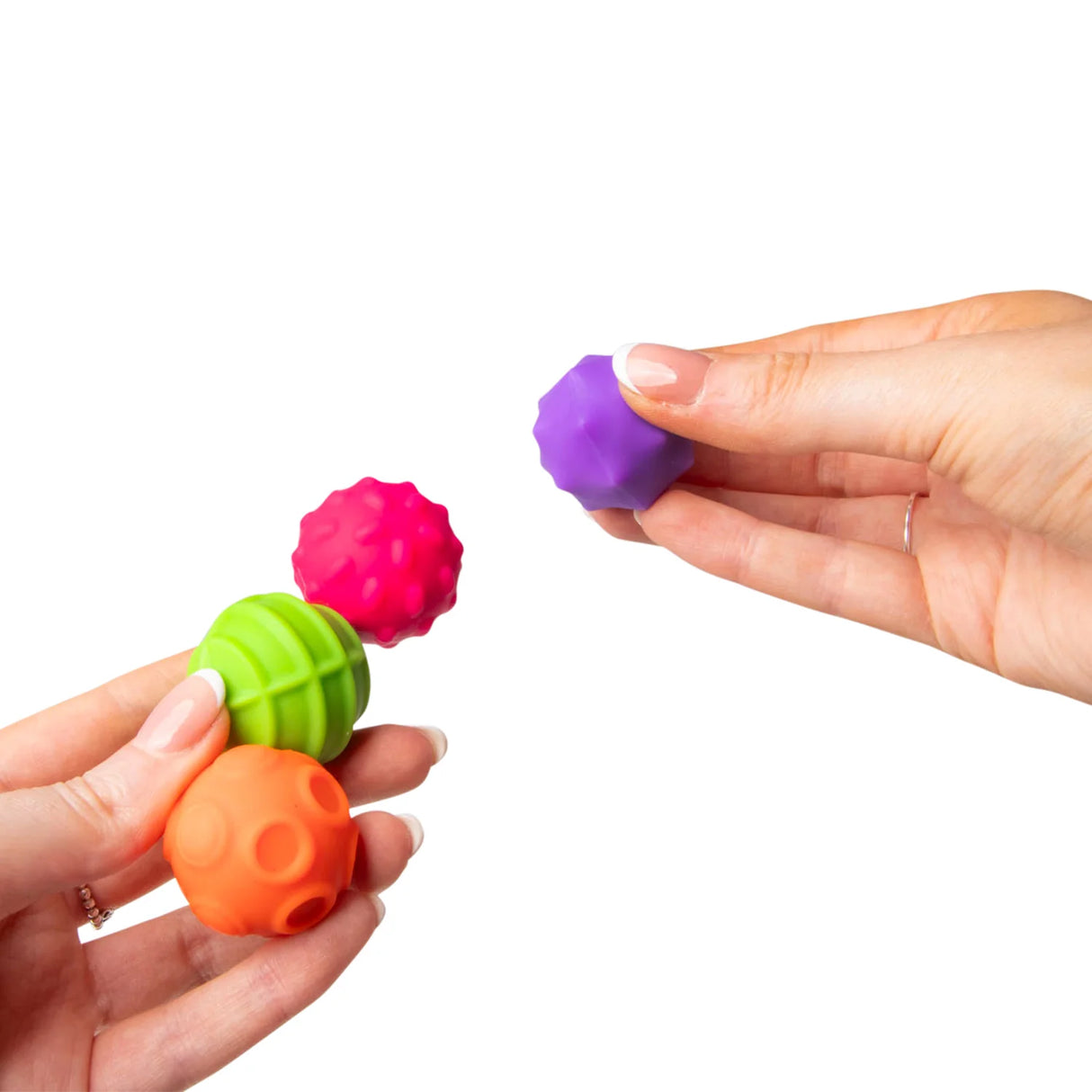 HGL Magnetic Sensory Spheres stacked magnetic chain held between two hands