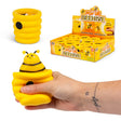 HGL Pop Up Beehive yellow squeeze toy with bee popping up, display box