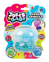 HTi Jokes & Gags Cool Spikey's blue squishy sensory fidget toy, spiky texture