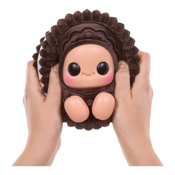 Hyojo Cookie Sandwich Chocolate plush collectible held in two hands