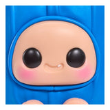 Hyojo Creamsicle blue collectible plush face closeup, expressive doll face detail