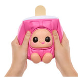 Hyojo Creamsicle pink collectible plush squeezed in two hands