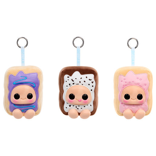 Hyojo Pop-Tarts squishy keychains in Wild Berry, Cookies & Crème and Frosted Cherry designs