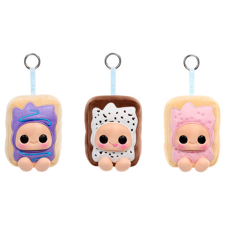 Hyojo Pop-Tarts squishy keychains in Wild Berry, Cookies & Crème and Frosted Cherry designs
