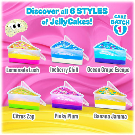 Jelly Cakes x Chillin With Rachel Cake Batch 1 sensory slime six styles