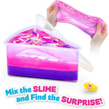 Jelly Cakes x Chillin With Rachel Pinky Plum sensory slime stretched from cake container