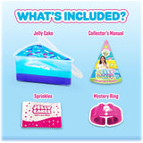 Jelly Cakes x Chillin With Rachel sensory slime contents: jelly cake, sprinkles, mystery ring, manual