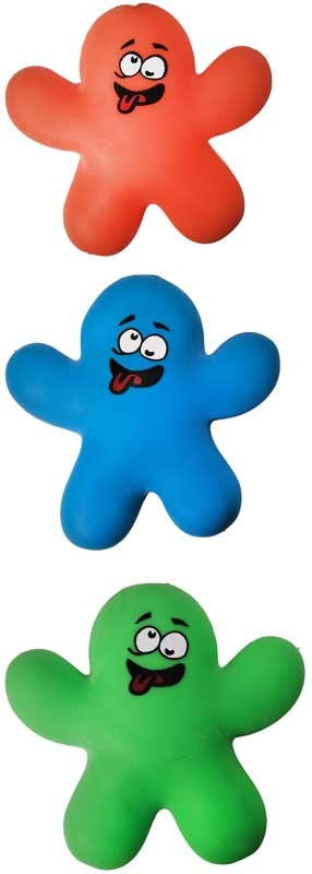 Jokes and Gags Mega Splat-Man squishy stretchy fidget toy in orange, blue and green