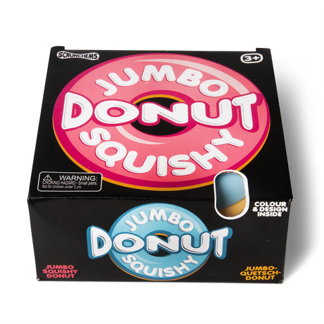 Scrunchems Jumbo Donut Squishy surprise reveal box front view