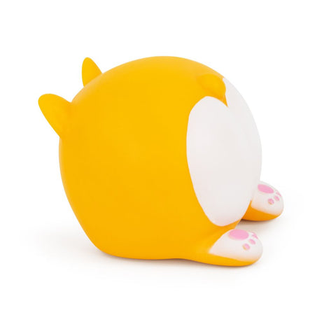 Side angled view of the Keycraft Big Squij Corgi Butt squishy toy showing its rounded shape and ears