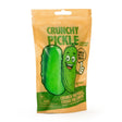 Keycraft Crunchy Pickle squishy fidget toy in orange and green retail pouch packaging
