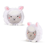 Keycraft Farm Sand Plush kawaii sheep white fluffy, squeezy sand sensory fidget toy