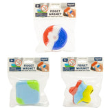 Keycraft Fidget Magnet sensory toy three shapes: circle, square, star, multicolour