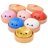 Keycraft Lucky Bao large squishy dumpling full colour range in steamers