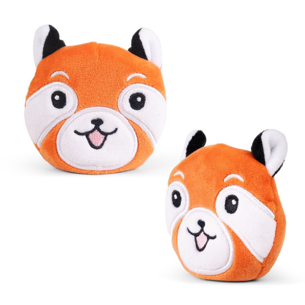 Keycraft Safari Sand Plush kawaii red panda orange, squeezy sand sensory fidget toy