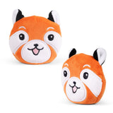 Keycraft Safari Sand Plush kawaii red panda orange, squeezy sand sensory fidget toy