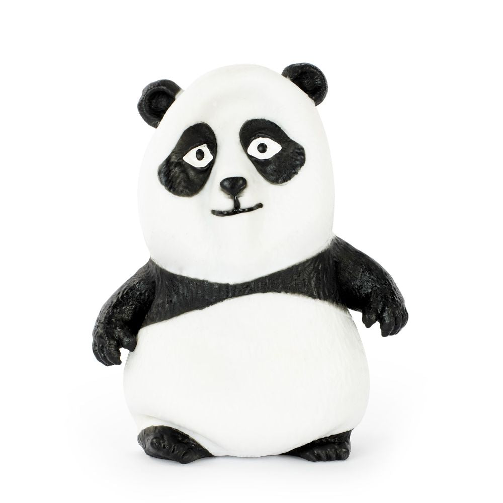 Keycraft Stretch N Smash Panda black and white stretchy sensory fidget toy, front view