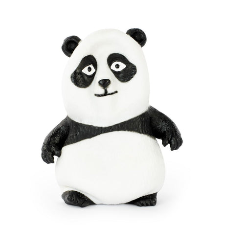 Keycraft Stretch N Smash Panda black and white stretchy sensory fidget toy, front view