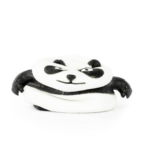 Keycraft Stretch N Smash Panda smashed flat, stretchy sensory fidget toy