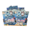 Display box of Koi Sea Life Squishy Ball mystery bags by Kenji, showing six collectible sea life character designs