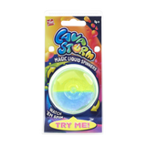 Lava Storm Magic Liquid Spinner in retail packaging, yellow and blue colour variant