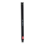 Black cylindrical pen on a white background