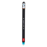 A black retractable pen with a penguin cap and the words 'ALWAYS COOL' printed on the barrel, featuring a small red LEGAMI logo near the bottom.