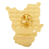 Loungefly Kuromi 20th Anniversary enamel pin back, gold clasp, Sanrio mystery pin