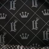 Loungefly Laura BackStory crossbody black LF branded interior lining detail