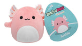 Archie the Axolotl MallowMees by Squishmallows weighted plush with character tag