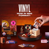 Mini Brands Really Works Vinyl playset with gold record, crate and miniature music accessories