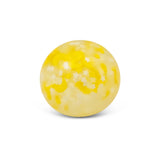 Scrunchems Moons and Stars glow in the dark squish ball showing yellow moon and star pattern on white background