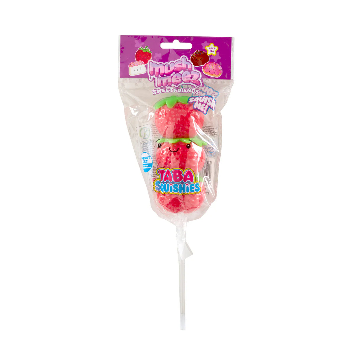 Mush Meez Sweet Friends strawberry Taba Squishie squishy sensory toy in packaging