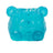 Blue translucent MushyKinz Jelleez bear squishy with textured fur detail and paw details