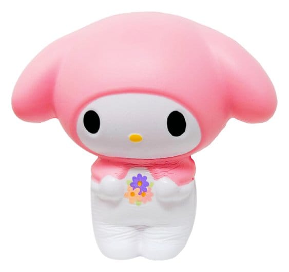 My Melody pink squishy toy, Sanrio sensory fidget toy, slow-rise collectible figure