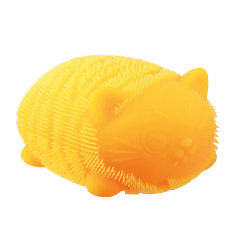 Nee Doh Fuzz Ball Wild Cats orange squishy cat sensory fidget toy