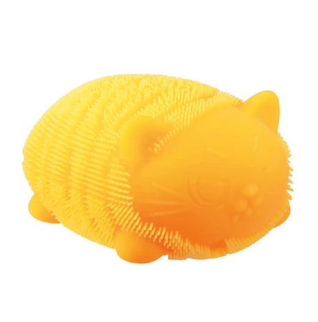 Nee Doh Fuzz Ball Wild Cats orange squishy cat sensory fidget toy