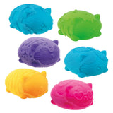 Nee Doh Fuzz Ball Wild Cats squishy cat fidget toy, six colour variants