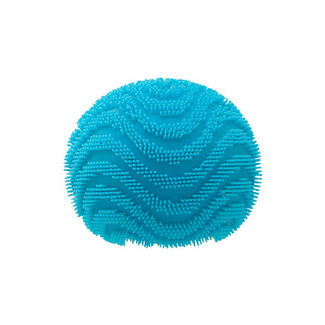 Blue NeeDoh Fuzz Ball Wonder Waves on white background