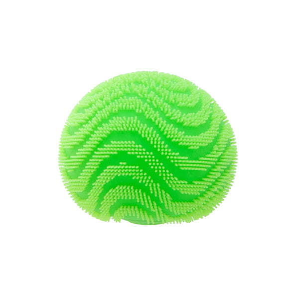 Green NeeDoh Fuzz Ball Wonder Waves on white background