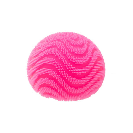 Pink NeeDoh Fuzz Ball Wonder Waves on white background