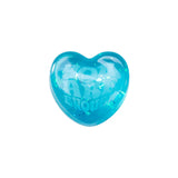 Blue glitter Nee Doh Good Vibes Only squish heart with You Are Enough embossed message on white background