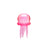 Pink glitter NeeDoh Jelly Squish jellyfish sensory toy on white background