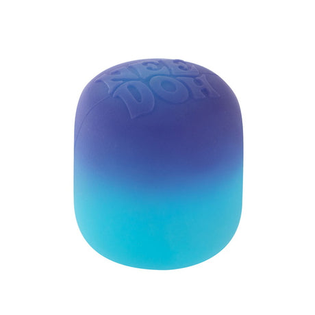 Blue NeeDoh Mello Mallo after sun colour-change showing deep blue-violet gradient