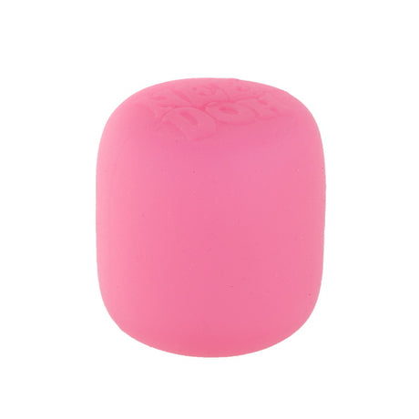 Pink NeeDoh Mello Mallo squishy toy on white background