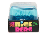 NeeDoh Nice Berg blue squishy sensory toy in packaging, front view