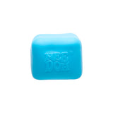 Blue Nee Doh Nice Cube Glow squish cube on white background