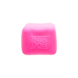 Pink Nee Doh Nice Cube Glow squish cube on white background