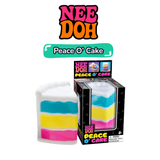 Nee Doh Peace O' Cake squishy cake slice sensory toy with packaging
