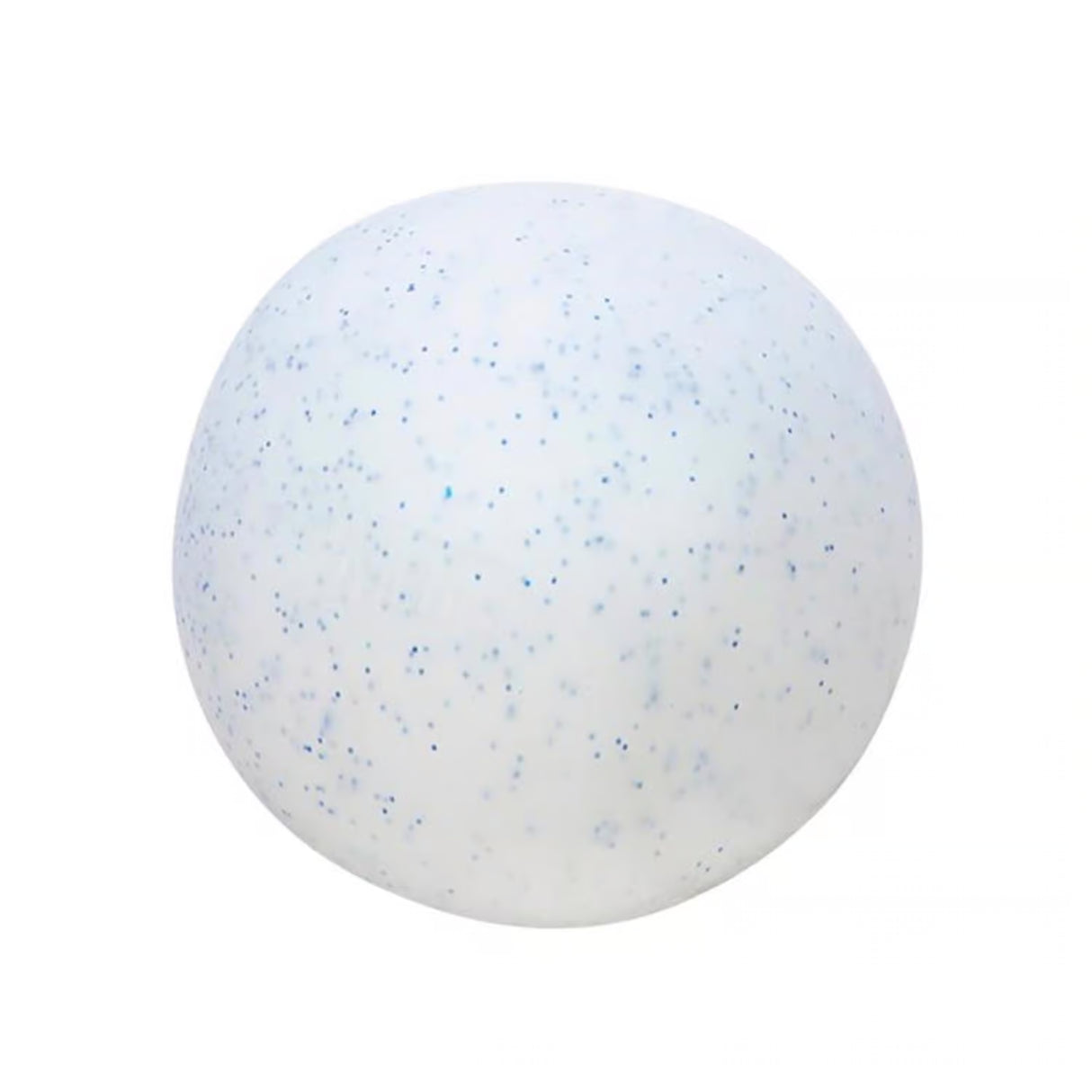 NeeDoh Snow Ball Crunch white blue-speckled squishy sensory fidget ball